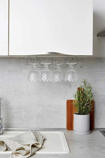 Wenko Metallic Mounted Glass Holder Rack