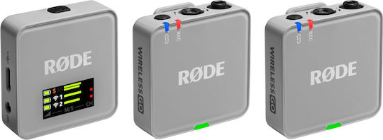 Rode Wireless GO 3RD GEN Set Wireless Microphone Clip On Journalistic in Gray Color