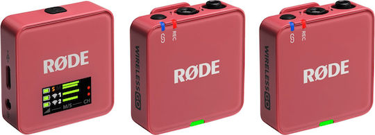 Rode Wireless GO 3RD GEN Set Wireless Microphone Clip On Journalistic in Pink Color