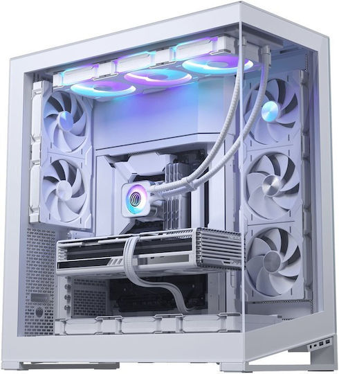 Phanteks Glacier One 420D30 X2 AIO CPU Liquid Cooling With 3 120mm Fans And White RGB Lighting