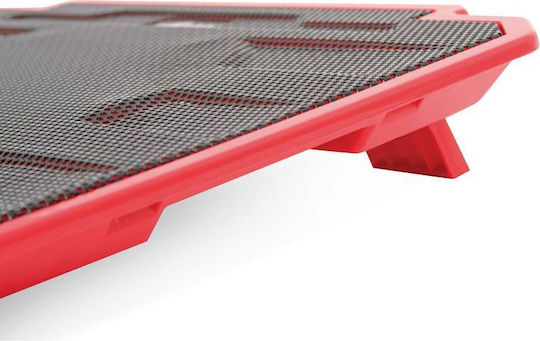 Omega Pad De Răcire Pentru Laptop Până La 17.3" Cu 1 Ventilator Și Iluminare Roșie