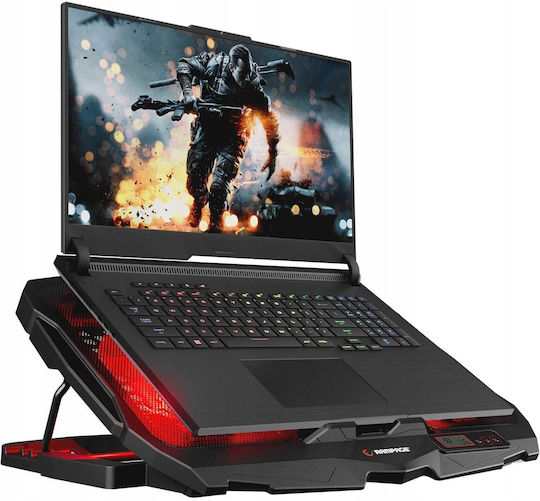 Rampage Cooling Pad για Laptop έως 15.6" με 4 Ανεμιστήρες (WEN-NB-RMPG-009)