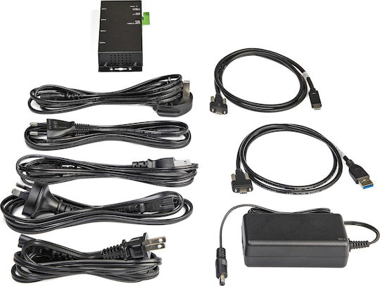 StarTech Метален Индустриален USB Хъб с 4 Порта USB 3.1 и Свързване USB-A