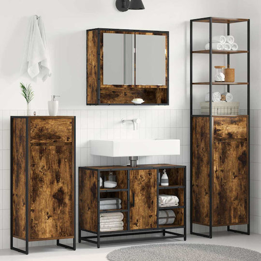 vidaXL Bathroom Cabinet L40xW30xH100cm Oak