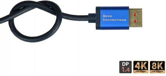 Alcasa Kabel DisplayPort-Stecker - DisplayPort-Stecker 5m Blau