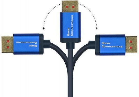 Alcasa Kabel DisplayPort-Stecker - DisplayPort-Stecker 5m Blau