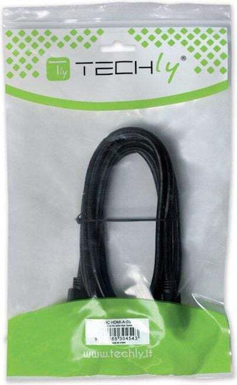 Techly Кабел DisplayPort мъжки - DisplayPort мъжки 2м Черен (304291)