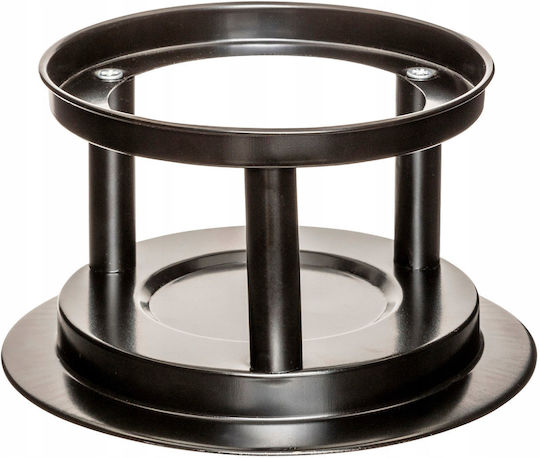 Secret de Gourmet Stainless Steel Fondue Pot with Tea Light Black 19x17x19cm