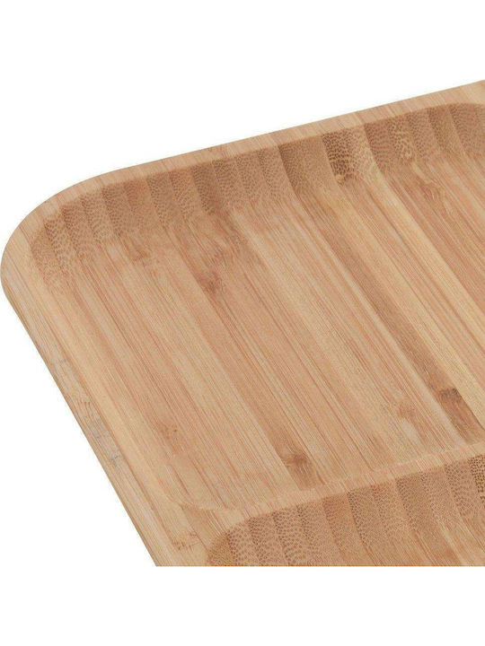 Ξύλινη Ορντεβιέρα 4 Θέσεων Καφέ Π30xΜ30xΥ1.8cm