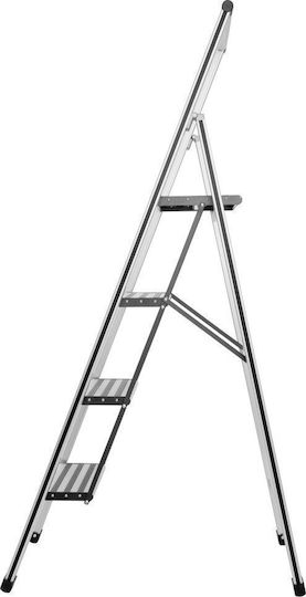 Wenko Ladder Aluminum with 4+1 Steps 144cm