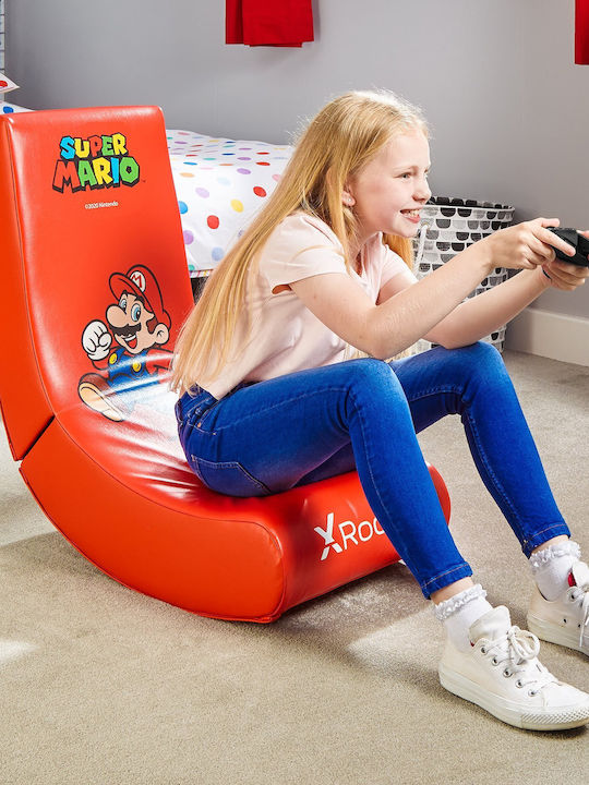 X-Rocker Super Mario Καρέκλα Gaming Δερματίνης Κόκκινη
