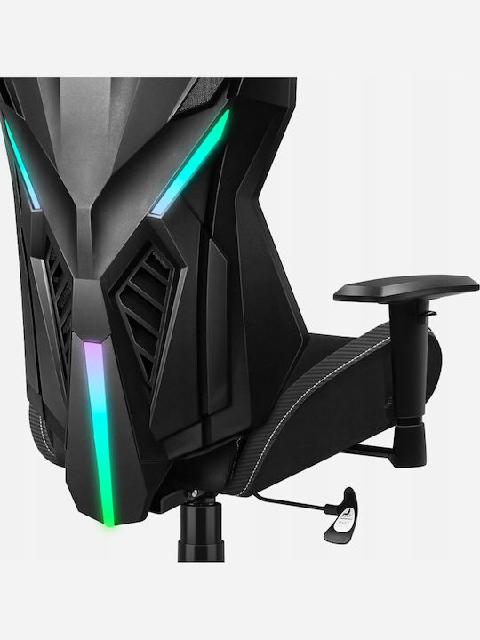 Huzaro Combat 7.6 Fabric Gaming Chair with Adjustable Armrests and RGB Lighting Black