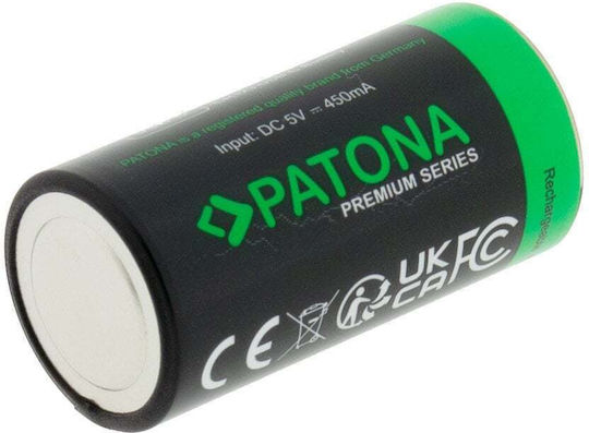 Επαναφορτιζόμενες Μπαταρίες Λιθιου Lithium Cr123 Usb-c Lithium 800mah Σετ 4 Τεμάχια Patona Premium