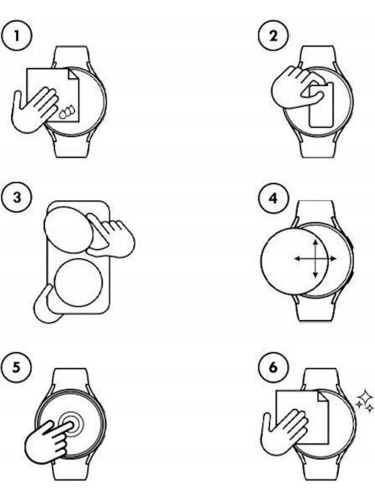 GrizzGlass CeramicFilm Screen Protector για το Huawei Watch 3 Pro 1τμχ