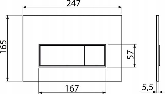 Alcadrain Flush Plate Dual Flush