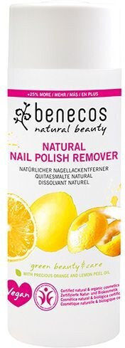 Benecos Natural Nail Polish Remover Ξεβαφτικό Νυχιών χωρίς Ασετόν 125ml