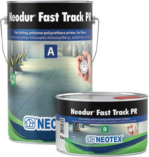 Neotex Neodur Fast Track PR Grundierung Hybride Zweikomponenten-Lösemittelgrundierung mit hoher Härte Geeignet für Baumaterialien / Gemäuer 4kg