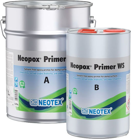 Neotex Neopox Primer WS Α + Β Αστάρι Κατάλληλο για Δομικά Υλικά 1kg