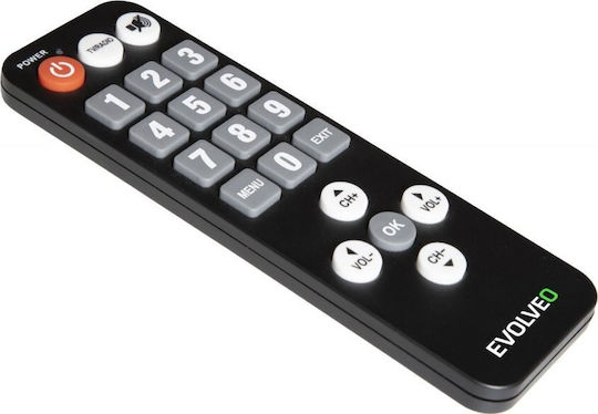 Evolveo Alpha T2 DT-3055-T2-HEVC Mpeg-4 Digital Receiver HD (720p) with PVR (Record to USB) Function Connections SCART / HDMI / USB