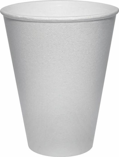 Abena Ποτήρι μιας Χρήσης Χάρτινo Λευκό 240ml 50τμχ