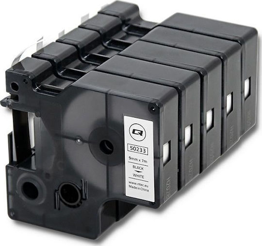Qoltec D1 43613 Ταινία Ετικετογράφου 7m x 9mm σε Λευκό Χρώμα Συμβατή με Dymo D1