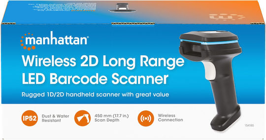 Manhattan Scanner portabil Wireless cu capacitate de citire a codurilor de bare 2D și QR