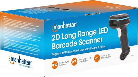Manhattan Scanner portabil cu capacitate de citire a codurilor de bare 2D și QR