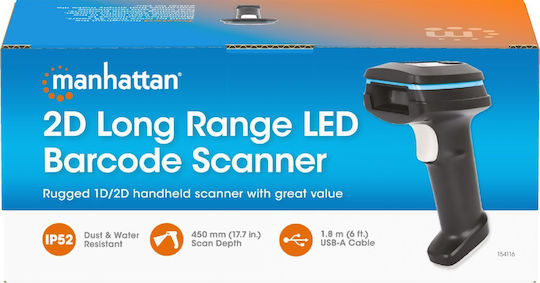 Manhattan Scanner portabil cu capacitate de citire a codurilor de bare 2D și QR