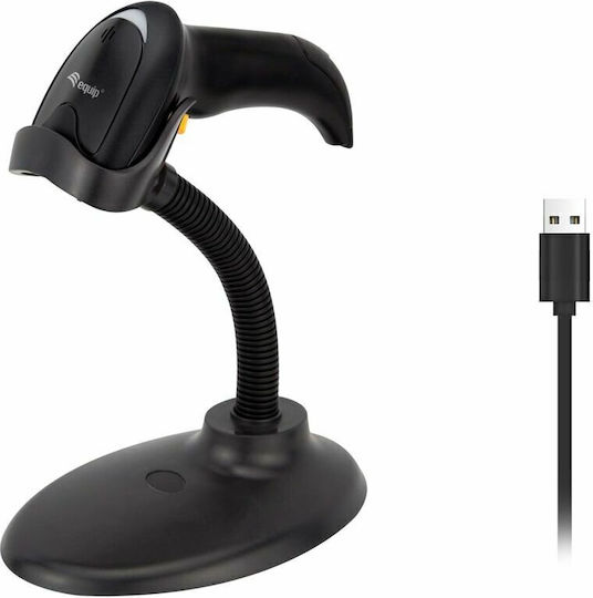 Equip Handheld Scanner Wired with 2D and QR Barcode Reading Capability