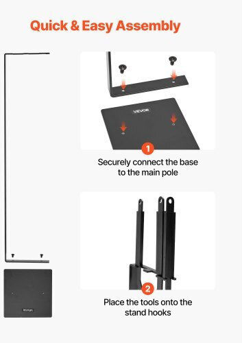 Vevor Fireplace Tongs Black