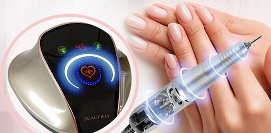 Beautifly Sculpto Nails Τροχός Νυχιών Ρεύματος 68W Χρυσός με 45000 Στροφές ανά Λεπτό