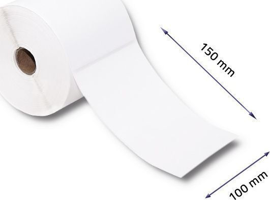 Qoltec 500 Selbstklebende Etikettenrollen 100x150mm 1Stück
