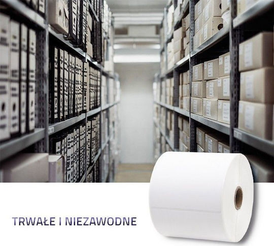 Qoltec 500 Selbstklebende Etikettenrollen 100x150mm 1Stück