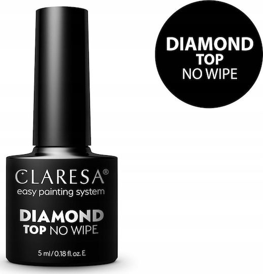 Claresa Claresa No Wipe Top/Base Mäntel für UV/LED Halbmatt 5ml Diamond