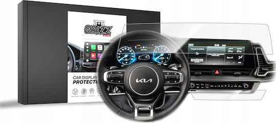 Grizzglass Cardisplay Screen Protector Kia Sportage 5 Gt Line 12.3 Inches 2021–2024 [2 Pack]