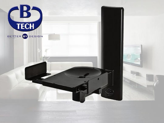 B-Tech Βάση Ηχείου Τοίχου (Τεμάχιο) σε Μαύρο Χρώμα