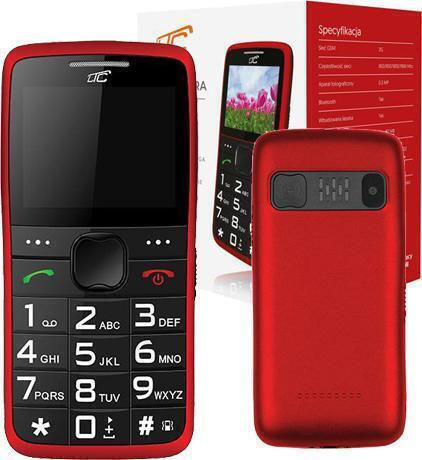 MaxCom MOB20 Single SIM Mobile with Large Buttons Red