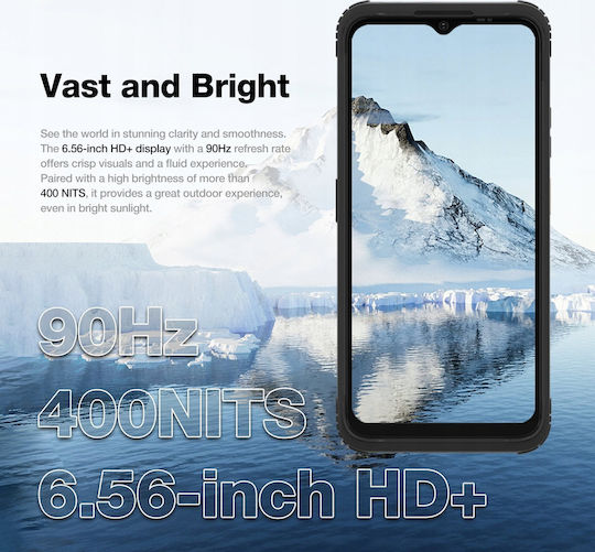 AGM H Max Dual SIM (4/128GB) Ανθεκτικό Smartphone Μαύρο
