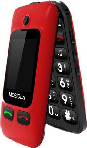Mobiola MB610 Dual-SIM Handy mit Großen Tasten (Englisches Menü) Rot