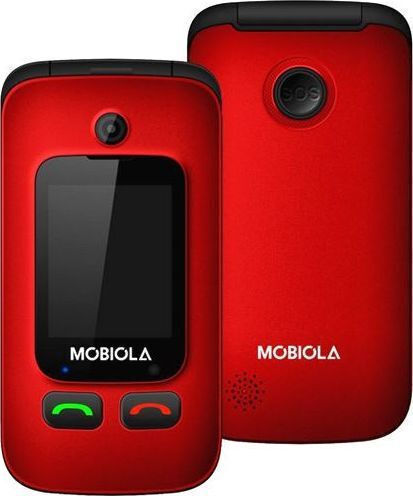 Mobiola MB610 Dual-SIM Handy mit Großen Tasten (Englisches Menü) Rot