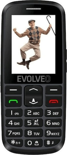 Evolveo Easyphone EP-550 Single SIM Κινητό με Μεγάλα Κουμπιά Μαύρο