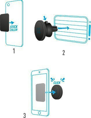 Mobilis Βάση Κινητού Αυτοκινήτου U.FIX με Μαγνήτη