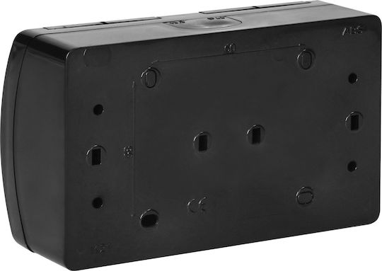 Orno AQUATIC Power Socket Black 1pcs
