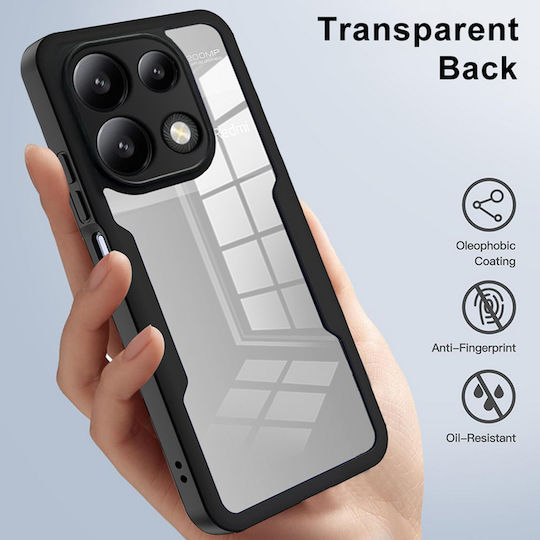 Techsuit ColorVerse 360 Vollschutz Silikon Handyhüllen Set mit gehärtetem Glas Rosa (Redmi Note 13 Pro 4G / Poco M6 Pro 4G)