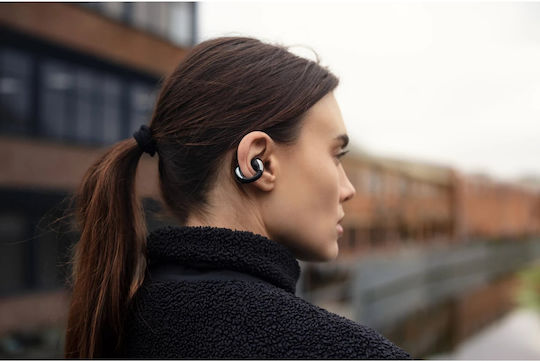 Boompods Open Ear Bluetooth Handsfree Căști cu Rezistență la Transpirație și Carcasă de Încărcare Negru