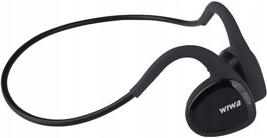 WIWA 10E Bone Conduction Bluetooth Handsfree Ακουστικά με Αντοχή στον Ιδρώτα Μαύρα