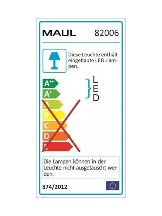 Maul LED Lumină de Birou în Culoarea Negru