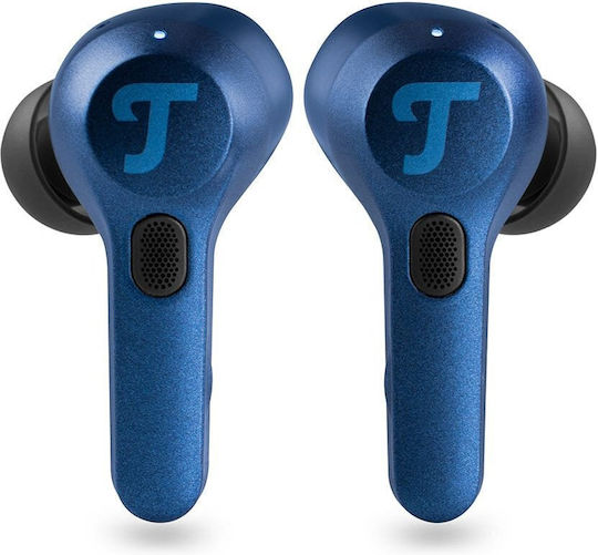 Teufel Airy TWS Pro In-ear Bluetooth Handsfree Ακουστικά με Αντοχή στον Ιδρώτα και Θήκη Φόρτισης Μπλε