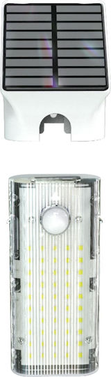 PowerNeed Wall Mounted Solar Light Torch 1W 1000lm Natural White 4000K with Motion Sensor