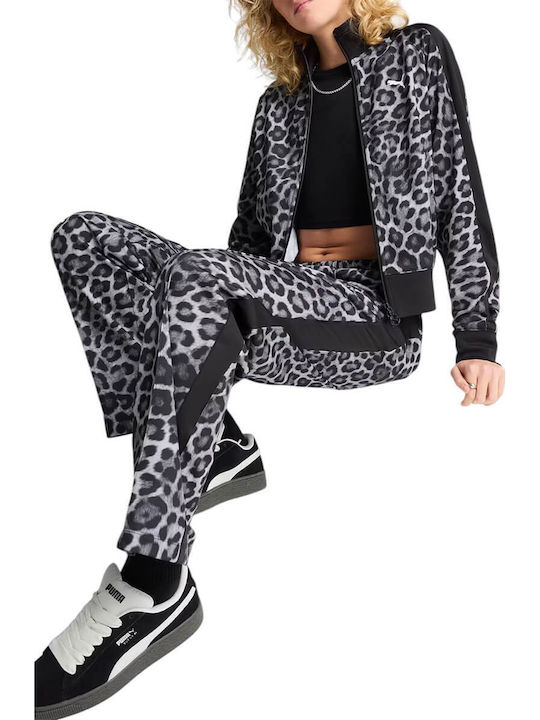 Puma Women's T7 Leo Luxe Aop Short Track Jacket 63234201